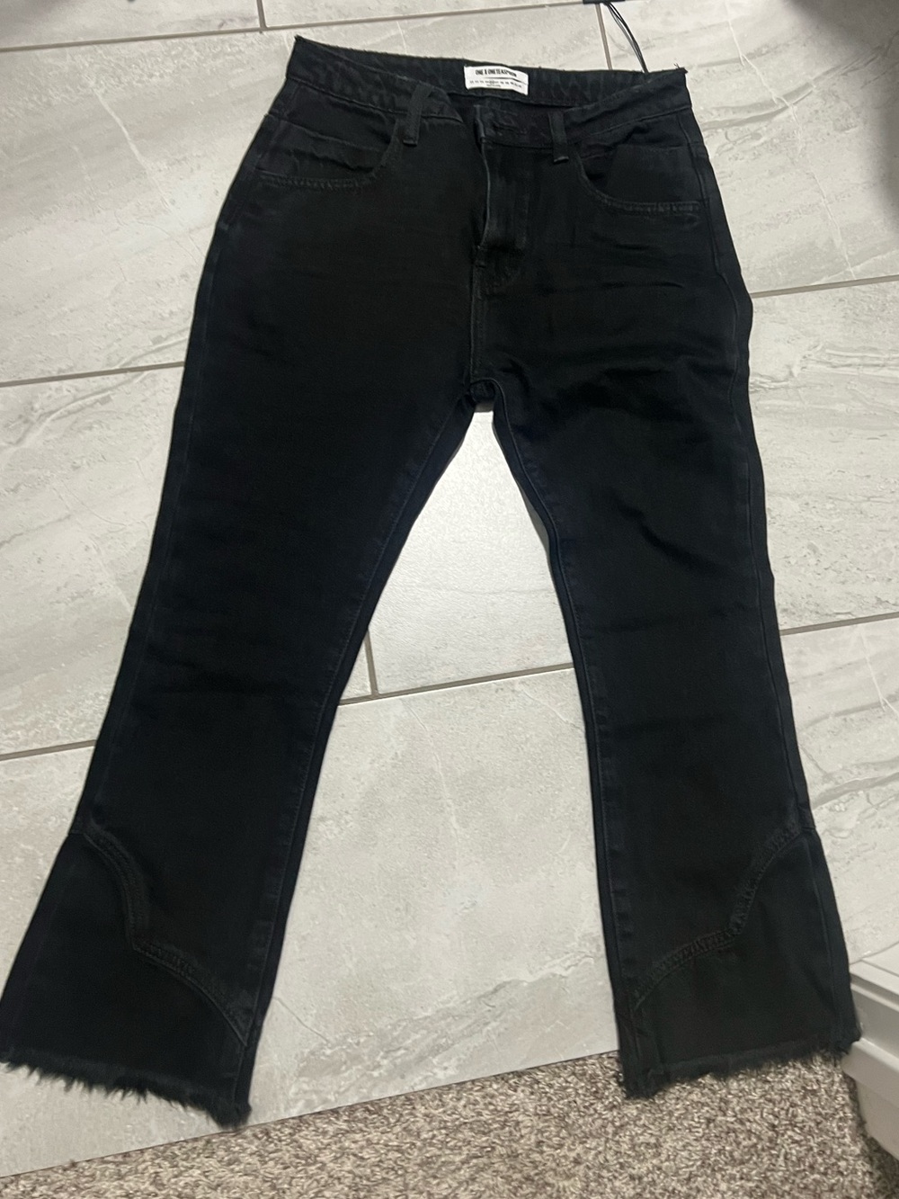 One x OneTeaspoon Black Slim Flare Jeans NWT